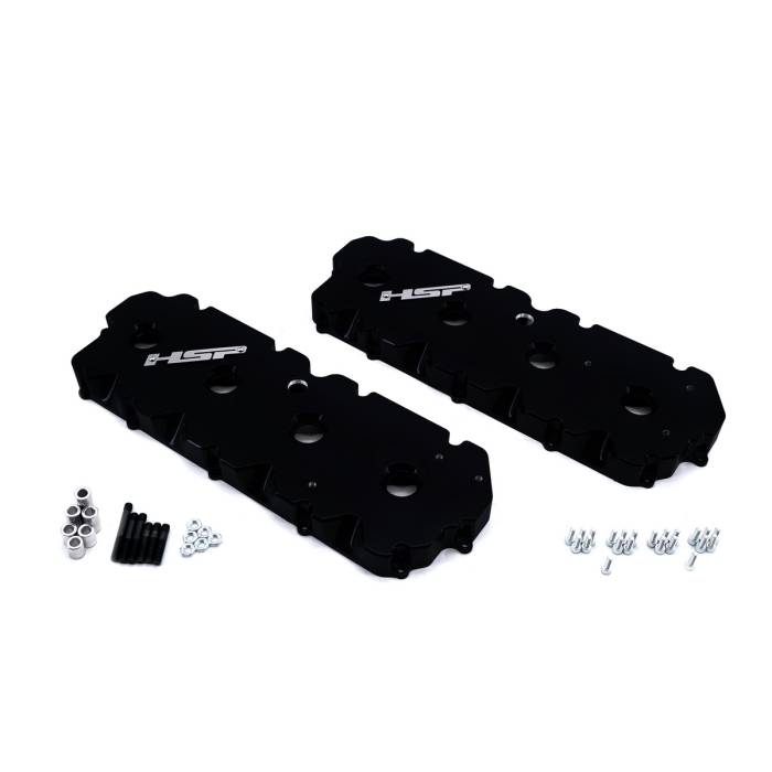 HSP Diesel - HSP 2001-2004 Chevrolet / GMC Billet Valve Covers Silk Satin Black