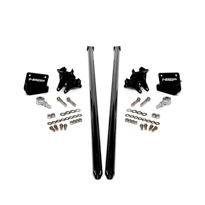 HSP Diesel - HSP 2001-2010 Chevrolet / GMC 58 inch Bolt On Traction Bars 3.5 inch Axle Diameter Ink Black