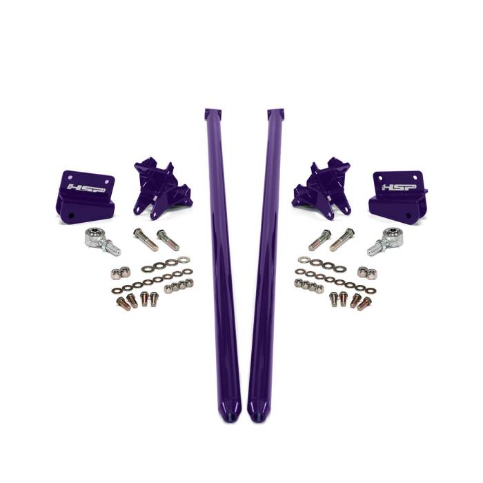 HSP Diesel - HSP 2001-2010 Chevrolet / GMC 58 inch Bolt On Traction Bars 3.5 inch Axle Diameter Illusion Purple