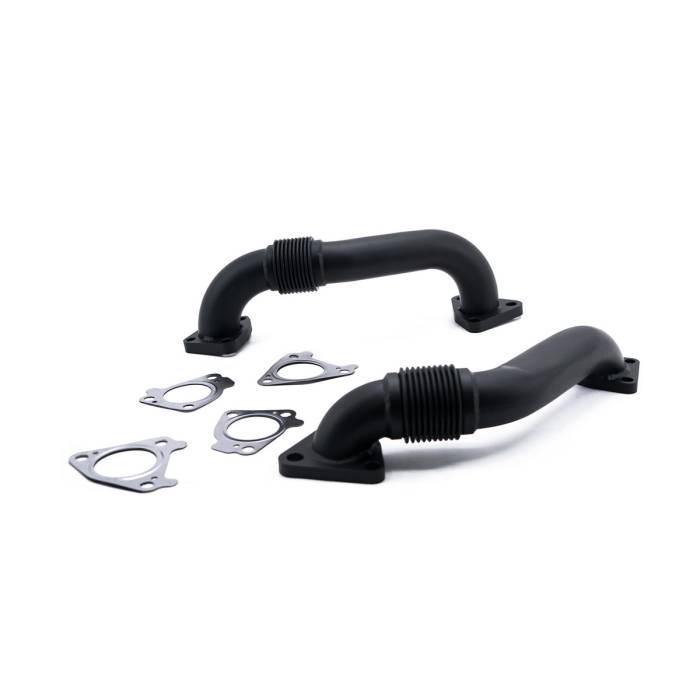 HSP Diesel - HSP 2001-2004 Chevrolet / GMC 2 inch Replacement Up-Pipes Ceramic