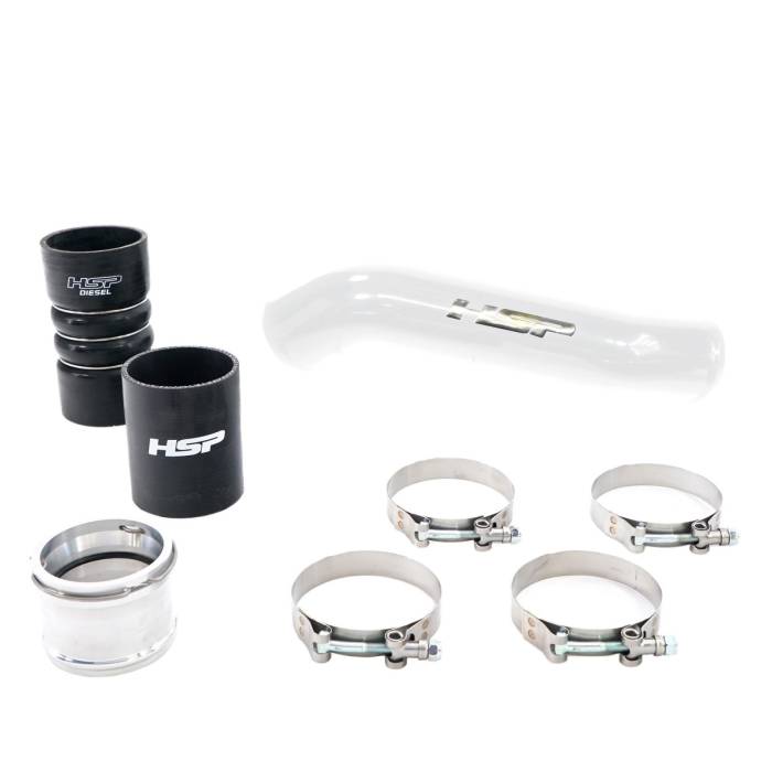 HSP Diesel - HSP Replacement Hot Side Tube For 2011-2022 Ford Powerstroke F250/350 6.7 Liter-Polar White