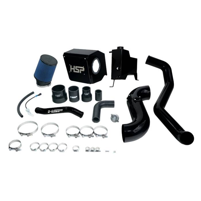 HSP Diesel - HSP Deluxe No Bridge/Cold Side Bundle Kit For 2015-2016 Silverado/Sierra 2500/3500-Silk Stain Black
