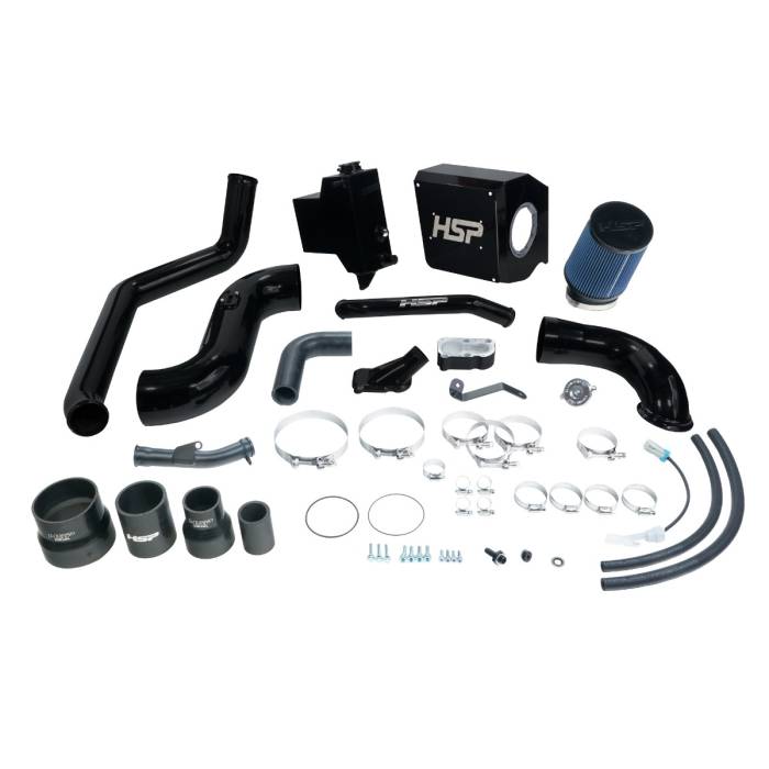 HSP Diesel - HSP Deluxe No Bridge/Cold Side Bundle Kit For 2007.5-2010 Silverado/Sierra 2500/3500-Silk Stain Black