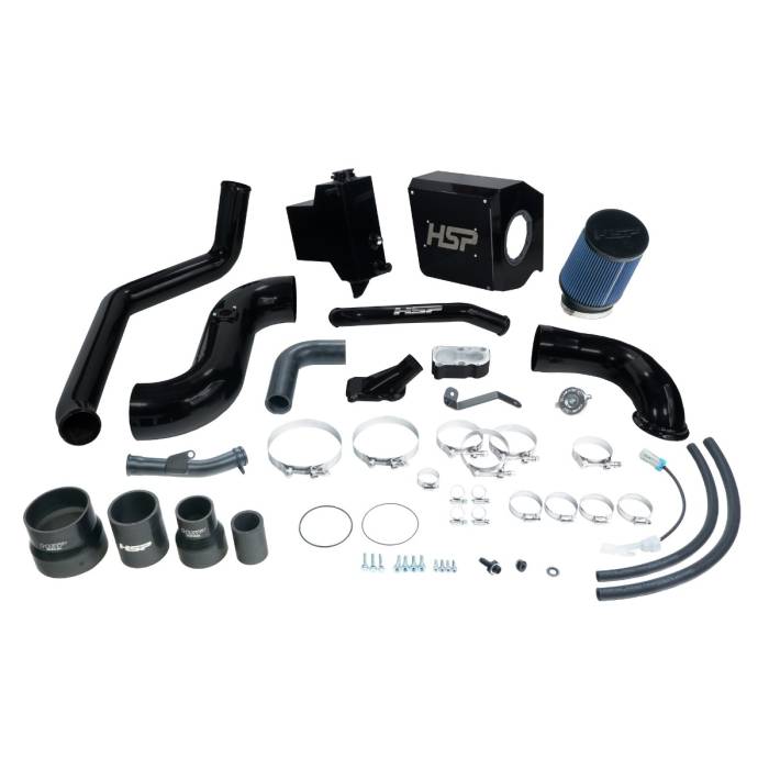HSP Diesel - HSP Deluxe No Bridge/Cold Side Bundle Kit For 2006-2007 Silverado/Sierra 2500/3500-Silk Stain Black
