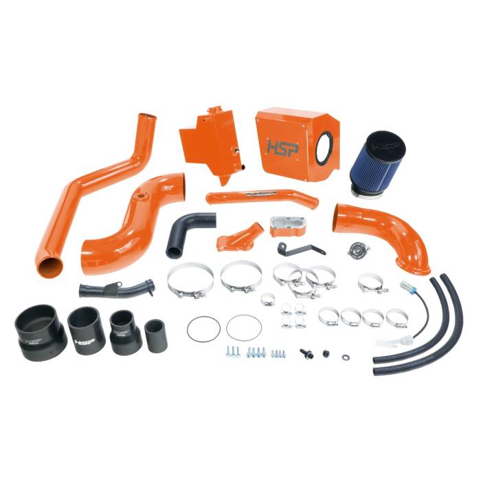 HSP Diesel - HSP Deluxe No Bridge/Cold Side Bundle Kit For 2006-2007 Silverado/Sierra 2500/3500-M&M Orange