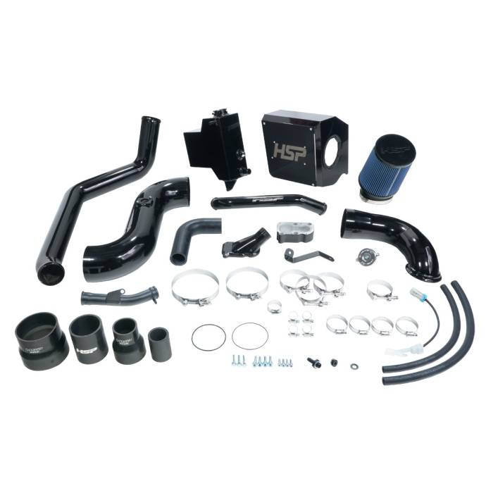 HSP Diesel - HSP Deluxe No Bridge/Cold Side Bundle Kit For 2006-2007 Silverado/Sierra 2500/3500-Ink Black