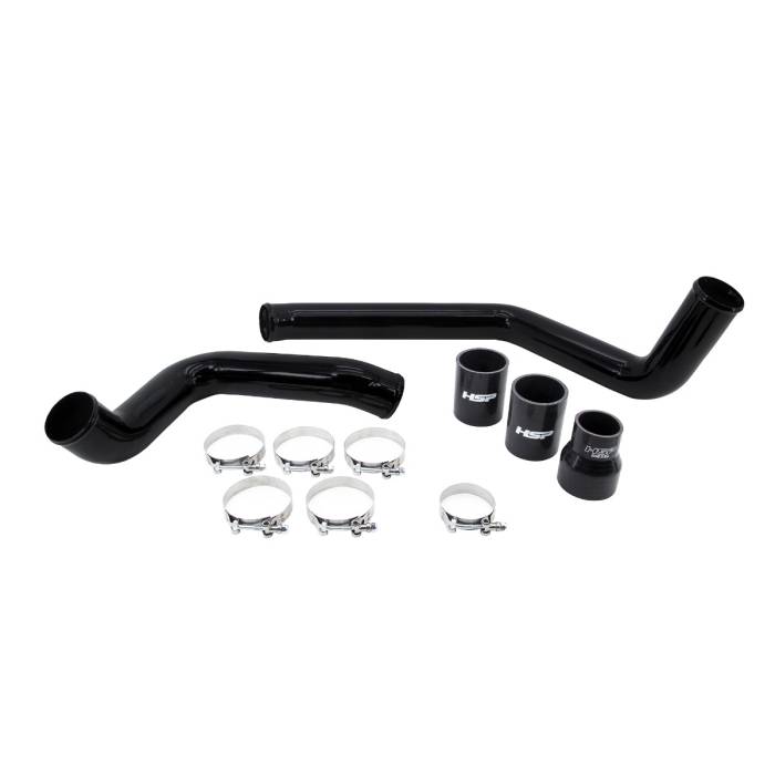 HSP Diesel - HSP Intercooler Bundle Kit For 2004.5-2005 Silverado/Sierra 2500/3500-Silk Stain Black