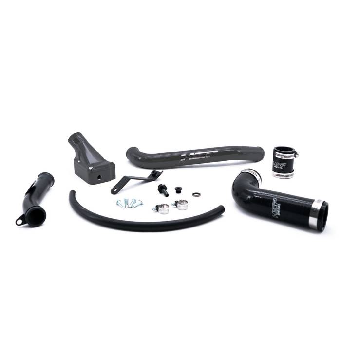 HSP Diesel - HSP 2006-2010 Silverado/Sierra 2500/3500 Billet Forward Facing Thermostat Housing Kit Kingsport Grey