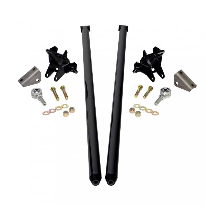 HSP Diesel - HSP 80 Inch Universal Traction Bars For Inline Leafspring 4 Inch Axle-Ink Black HSP Diesel