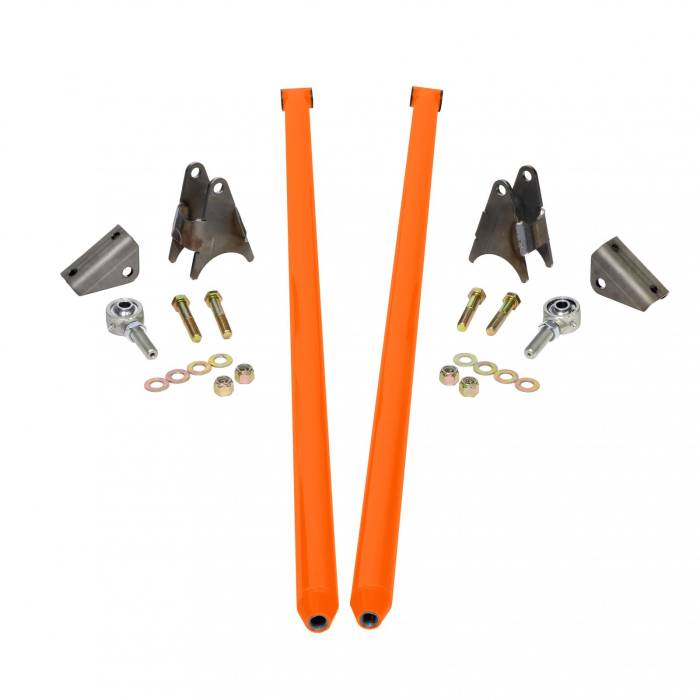 HSP Diesel - HSP 80 Inch Universal Traction Bars For Offset Leafspring 4 Inch Axle-M&M Orange HSP Diesel