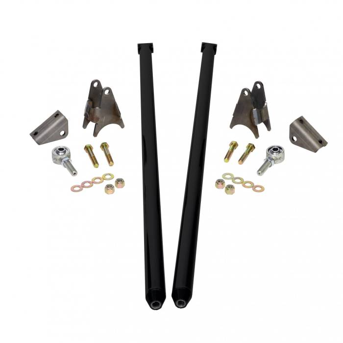 HSP Diesel - HSP 75 Inch Universal Traction Bars For Offset Leafspring 4 Inch Axle-Silk Satin Black HSP Diesel