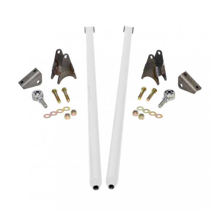 HSP Diesel - HSP 70 Inch Universal Traction Bars For Offset Leafspring 4 Inch Axle-Polar White HSP Diesel