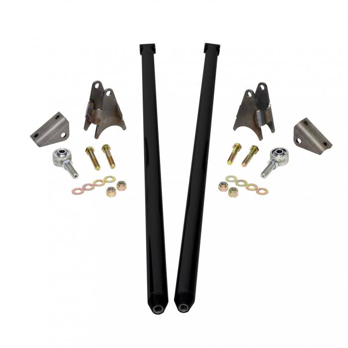 HSP Diesel - HSP 70 Inch Universal Traction Bars For Offset Leafspring 4 Inch Axle-Silk Satin Black HSP Diesel