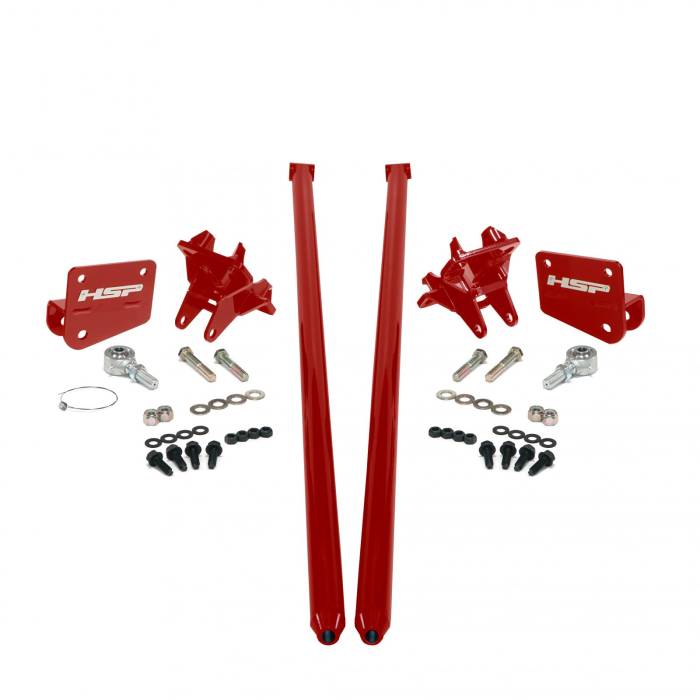 HSP Diesel - HSP Traction Bars For 2017.5-2022 Ford Powerstroke 6.7L F350 SRW (RCLB)-Flag Red HSP Diesel