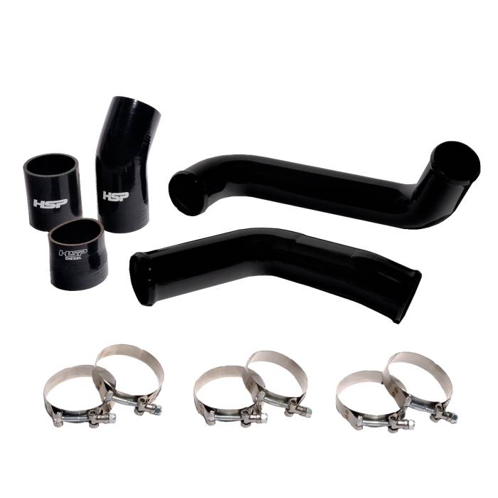 HSP Diesel - HSP 2020-2024 Chevrolet/GMC L5P Hot Side Tube-Silk Satin Black HSP Diesel