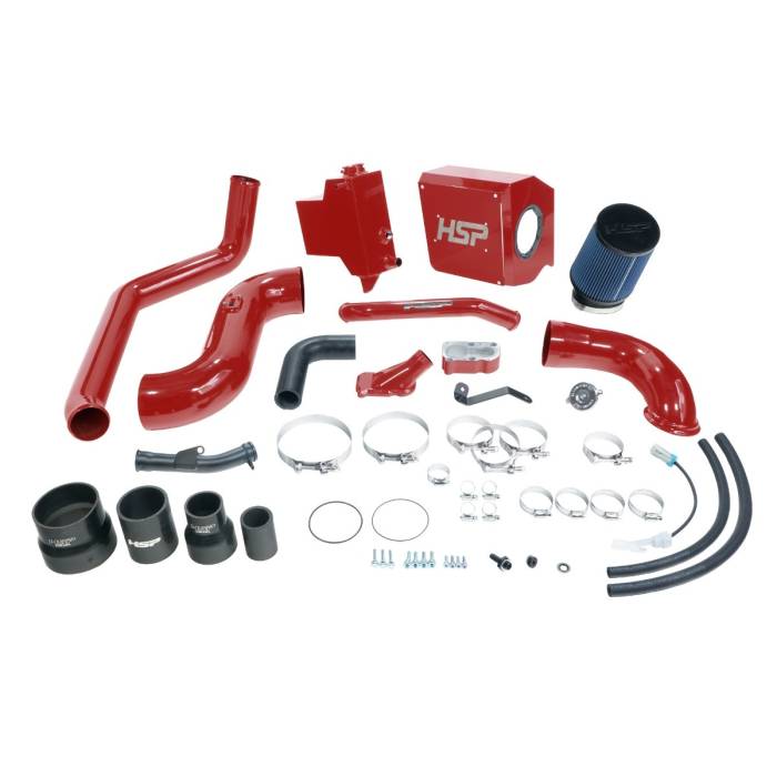 HSP Diesel - HSP Deluxe No Bridge/Cold Side Bundle Kit For 2007.5-2010 Chevrolet/GMC-Flag Red HSP Diesel