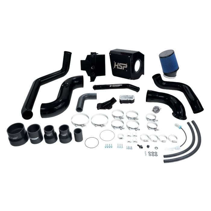 HSP Diesel - HSP Deluxe No Bridge/Cold Side Bundle Kit For 2004.5-2005 Chevrolet/GMC-Silk Satin Black HSP Diesel