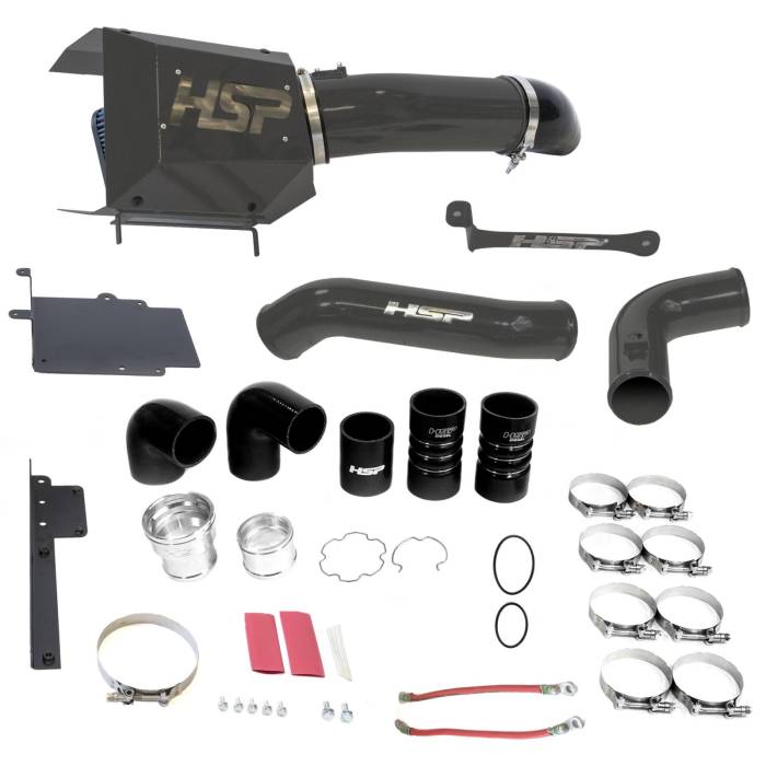 HSP Diesel - HSP Intake And Intercooler Bundle Kit For 17-19 Ford Powerstroke F250/350 6.7L-Kingsport Grey HSP Diesel