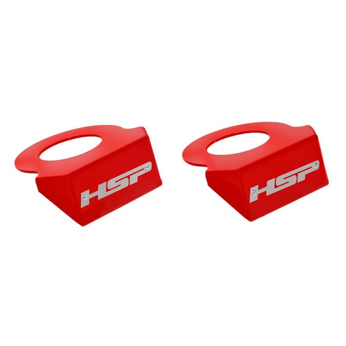 HSP Diesel - HSP Coil Spring Show Plate For 06-22 Ford Powerstroke-Flag Red HSP Diesel