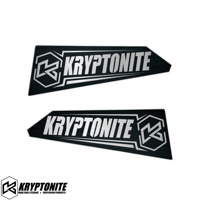 Kryptonite - KRYPTONITE UPPER CONTROL ARM LOGO PLATES 2011-2025