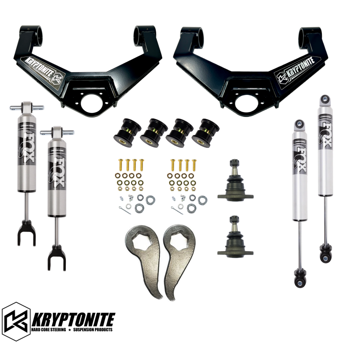 Kryptonite - KRYPTONITE STAGE 4 LEVELING KIT WITH FOX 2.5 HTO SHOCKS 2011-2019