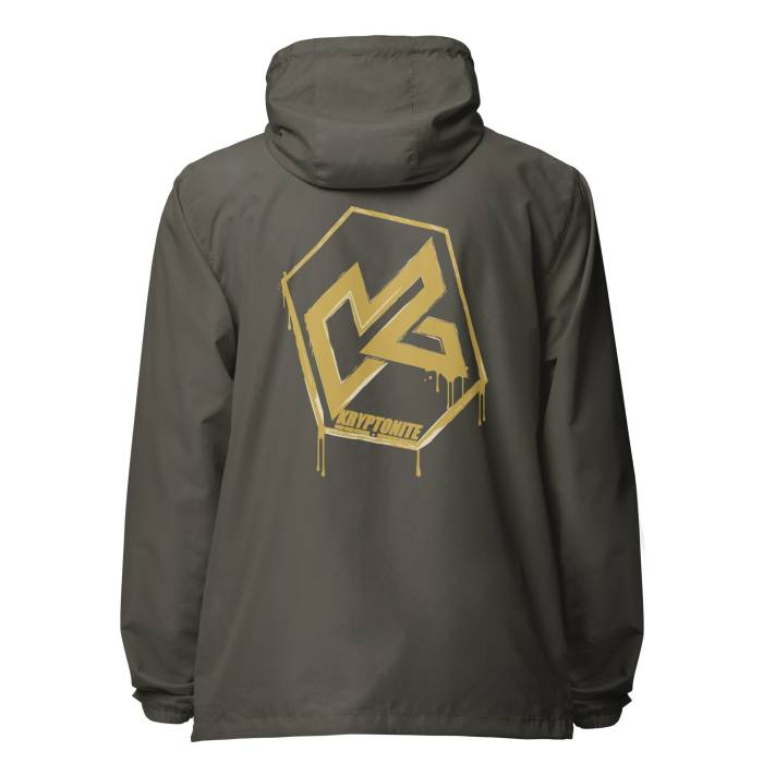 Kryptonite - KRYPTONITE 'DRIPPING GOLD' WINDBREAKER - Graphite, 2XLarge