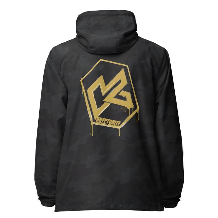 Kryptonite - KRYPTONITE 'DRIPPING GOLD' WINDBREAKER - Black Camo, 2XLarge