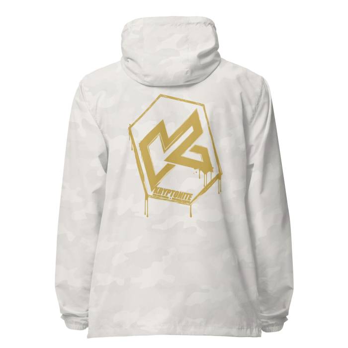 Kryptonite - KRYPTONITE 'DRIPPING GOLD' WINDBREAKER - White Camo, 3XLarge