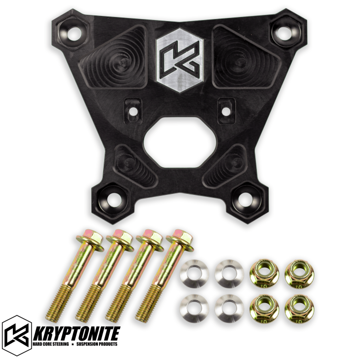Kryptonite - KRYPTONITE POLARIS RZR DEATH GRIP REAR RADIUS PLATE 2018-2021 TURBO S - PLATE KIT ONLY (NO HOOK)
