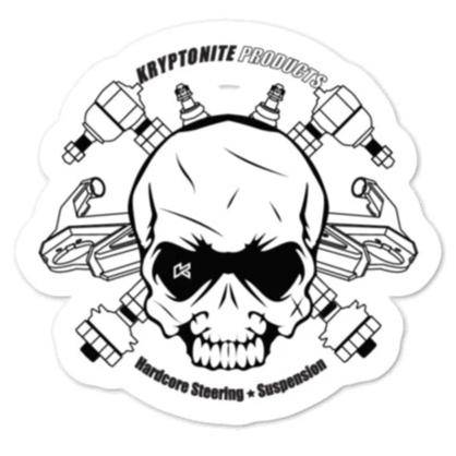 Kryptonite - KRYPTONITE ANGRY SKULL STICKER