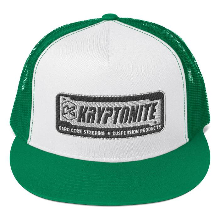 Kryptonite - KRYPTONITE PATCH HAT - Kelly/ White/ Kelly