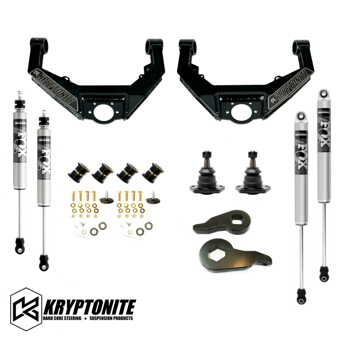 Kryptonite - KRYPTONITE STAGE 3 LEVELING KIT WITH FOX SHOCKS 2001-2010