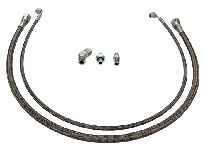 Wehrli Custom Fabrication - Wehrli Twin Turbo Oil Line Kit (S400) for LML Duramax