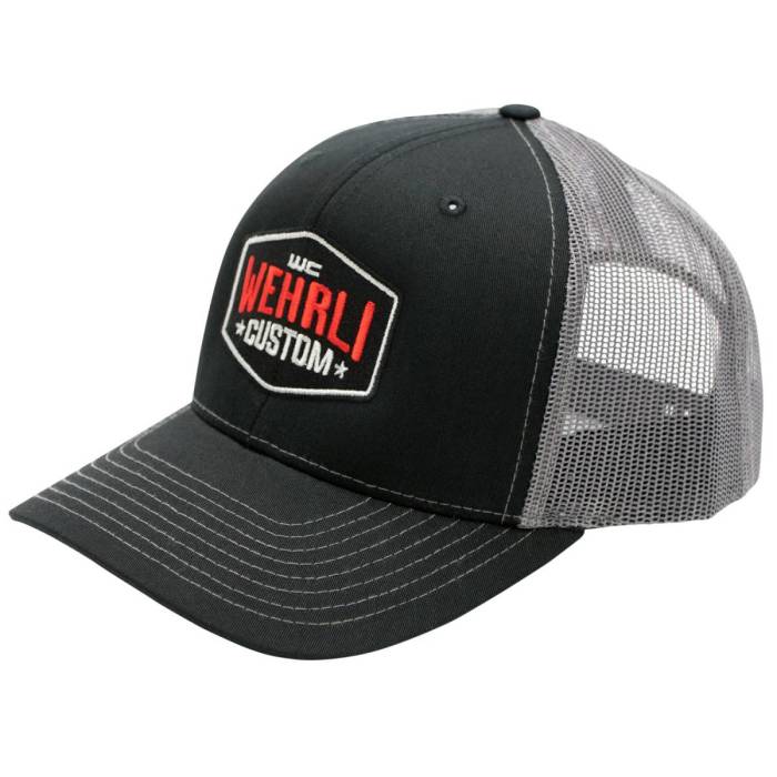 Wehrli Custom Fabrication - Wehrli Snap Back Hat Black/Charcoal Badge