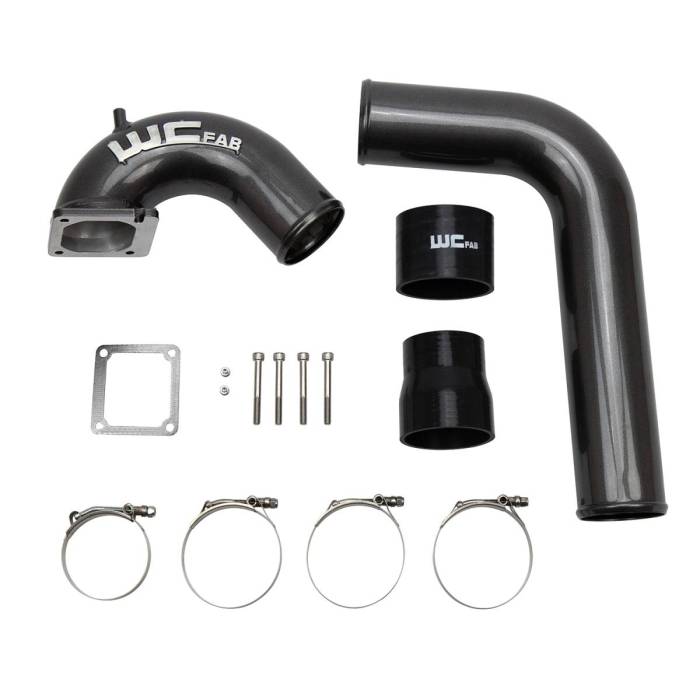 Wehrli Custom Fabrication - Wehrli 2003-2007 5.9L Cummins 3.5" High Flow Intake Horn & Intercooler Pipe Kit