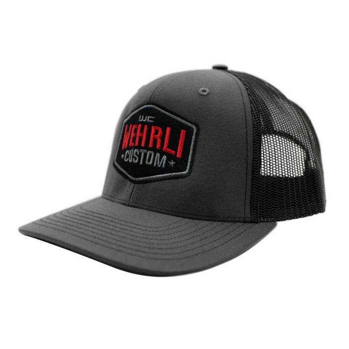 Wehrli Custom Fabrication - Wehrli Snap Back Hat Charcoal/Black Badge