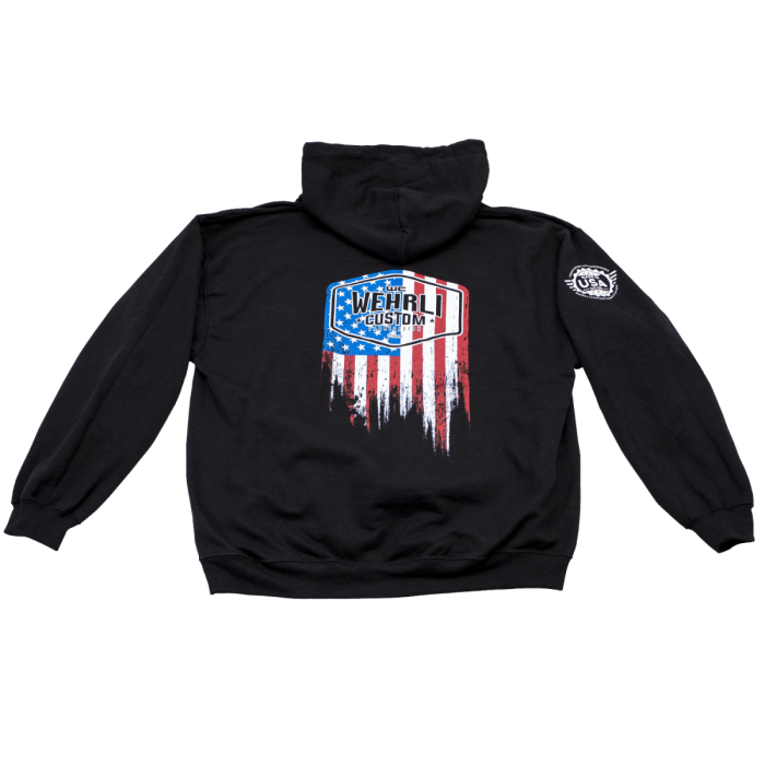 Wehrli Custom Fabrication - Wehrli Men's Pullover Flag Hoodie 