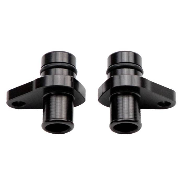 Wehrli Custom Fabrication - Wehrli 2004.5-2010 LLY/LBZ/LMM Duramax Billet Crankcase Vent (PCV) Fitting Kit, Black Anodized