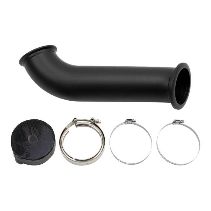 Wehrli Custom Fabrication - Wehrli Cummins 4" High Mount S400 Down Pipe
