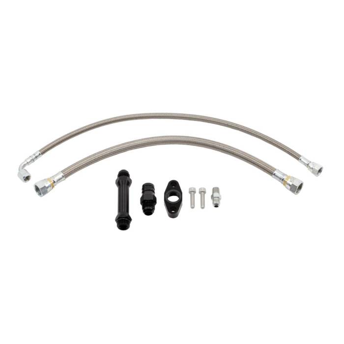 Wehrli Custom Fabrication - Wehrli Cummins 2nd Gen Swap Oil Feed & Drain Line Kit