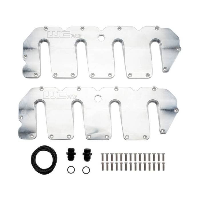 Wehrli Custom Fabrication - Wehrli LLY/LBZ/LMM Duramax Billet Upper Valve Cover Set
