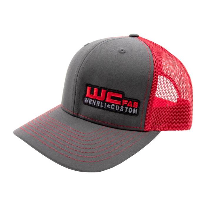 Wehrli - Wehrli Snap Back Hat Charcoal/Red WCFab 