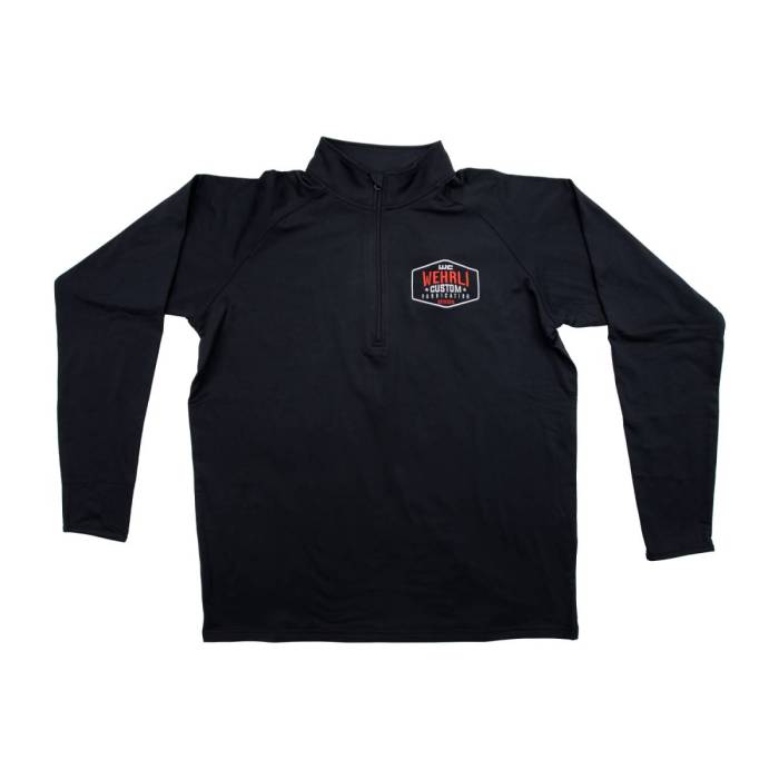 Wehrli Custom Fabrication - Wehrli Mens Quarter Zip Badge Logo Sport Pullover Shirt
