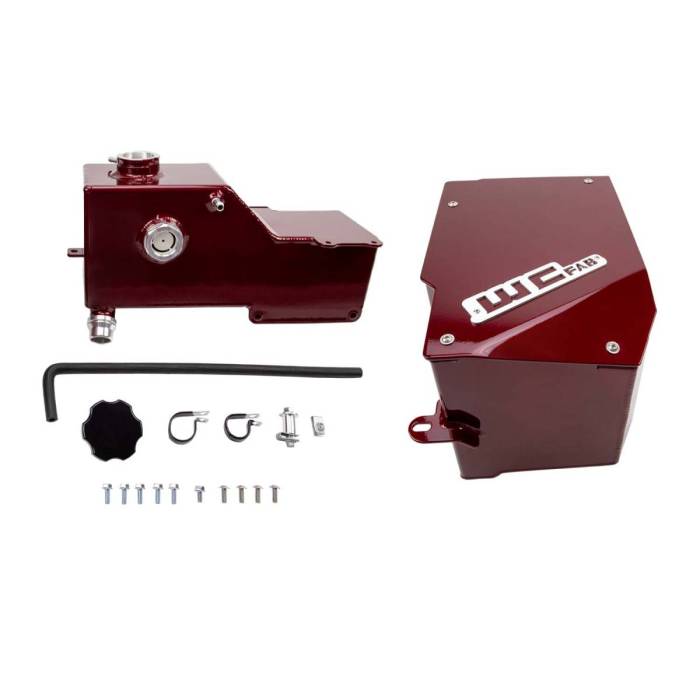 Wehrli Custom Fabrication - Wehrli 2017-2025 6.7L Powerstroke Coolant Tank Kit with Battery Box