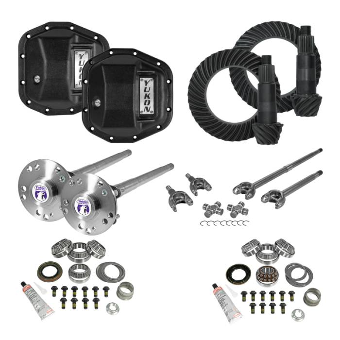 Yukon Gear & Axle - Yukon Re-Gear & Install Kit Stage 4 Package for Jeep JL/JT Dana 44 4.56 Ratio