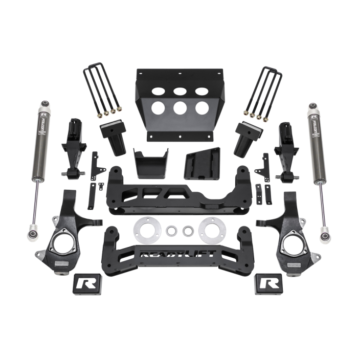 ReadyLift - ReadyLift 7" Lift Kit - GM Silverado / Sierra 1500 - 2014-2016.5 W/ Aluminum Suspension With Falcon 1.1 Monotube Shocks - 44-34700
