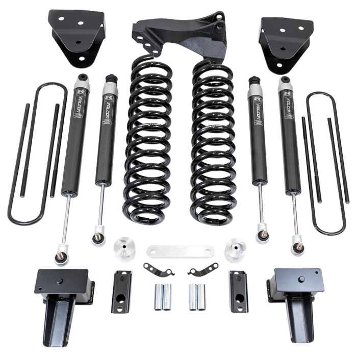 ReadyLift - ReadyLift 4" Coil Spring Lift Kit With Falcon Shocks - Ford Super Duty Diesel 4WD 2017-2022 F-350 And F-250 With Camper Spring Package - 49-27420
