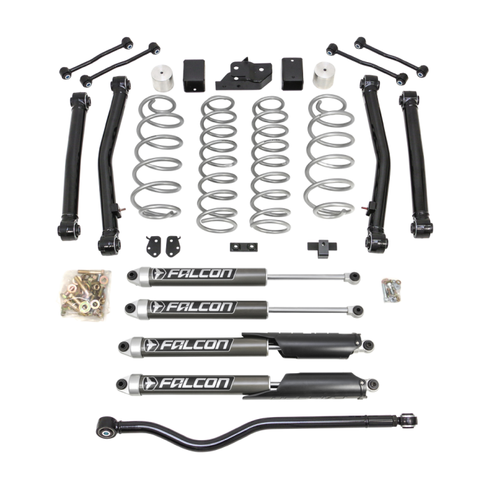 ReadyLift - ReadyLift Terrain Flex 4-Arm Kit With Falcon 2.1 Monotube Shocks 2018-2023 Jeep JL Wrangler - 69-6837