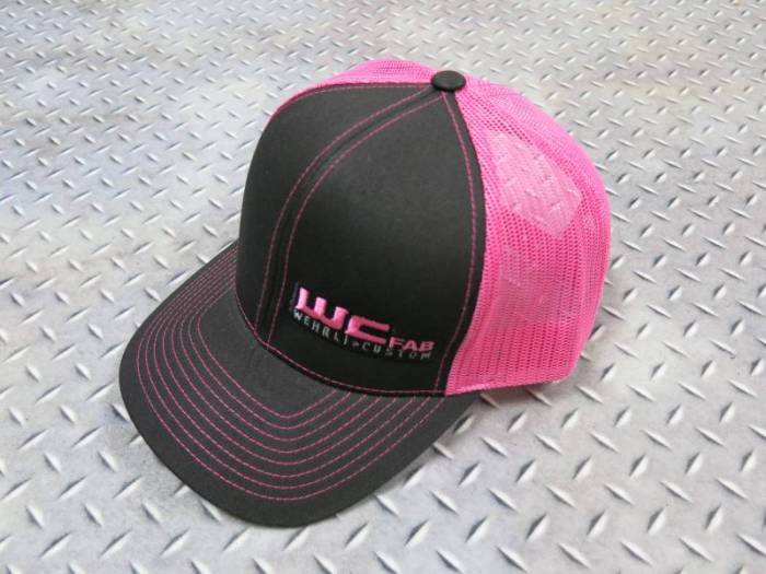 Wehrli Custom Fabrication - Wehrli Custom Fabrication Snap Back Hat Black/Pink WCFab