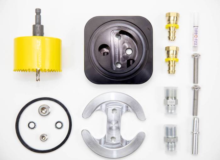 Dan's Diesel Performance, INC. - Dan's Diesel Dual Port Fuel Sump w/ Hole Saw - DDP-FUELSUMP